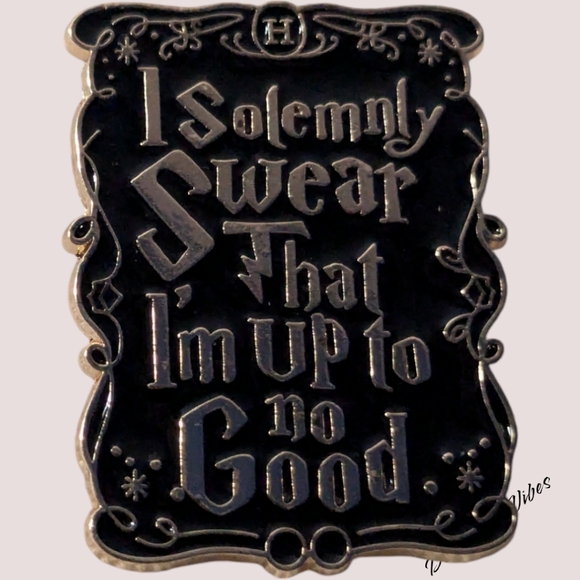 3/$12 "I Solemnly Swear I Am Up To No Good" Harry Potter Enamel Pin - Picture 1 of 4